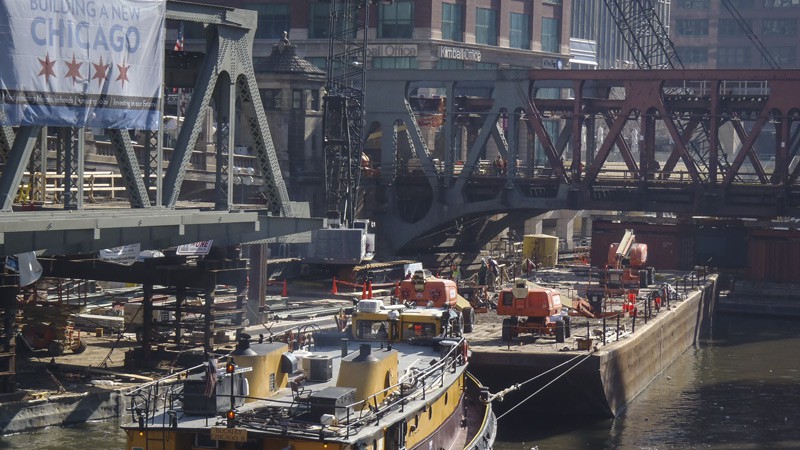 Moving barges on 4/27/2013